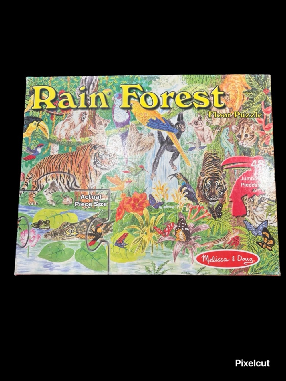 Melissa & Doug Extra Large Floor Puzzle - Red Packaging with Multicolor Artwork